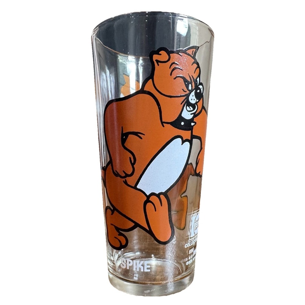 Vintage 1975 MGM Inc. Pepsi Collector Series Glass SPIKE Loony Tunes WB